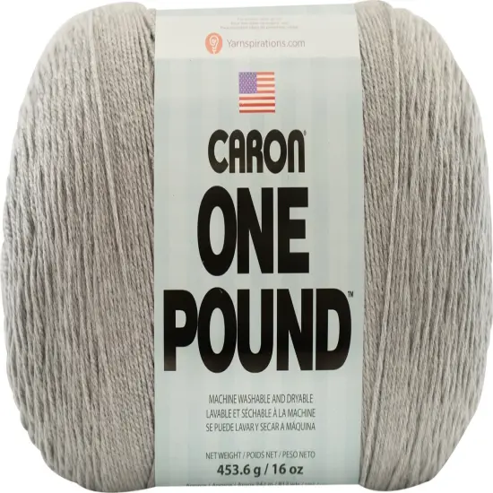 Caron One Pound Soft Graymix Yarn - 2 Pack of 454g/16oz - Acrylic - 4 Medium (Worsted) - 812 Yards - Knitting/Crochet {2}