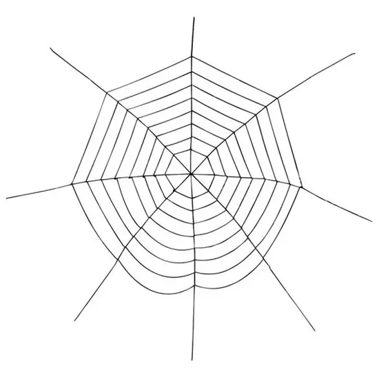 Rhode Island Novelty Halloween Party Decorations Huge 12 Foot Chenille Spider Web {1}