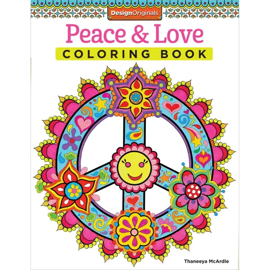 Peace & Love Coloring Book-Softcover {1}