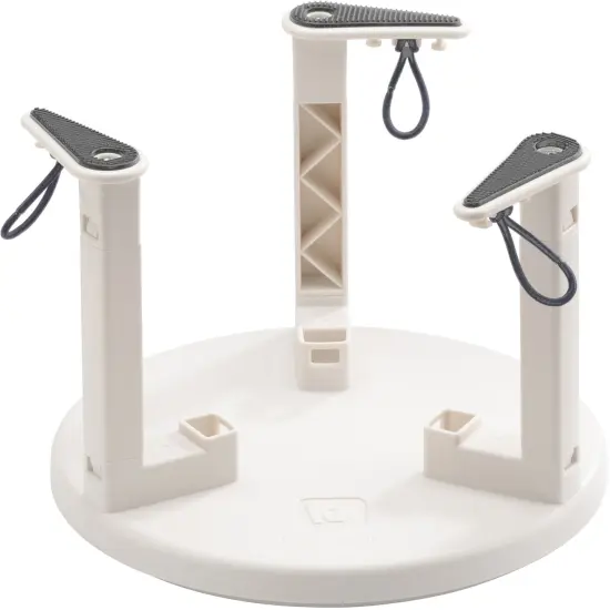 Authentic Knitting Board Loom Holder Connectors-3 Connectors & 6 Fabric Bands {5}