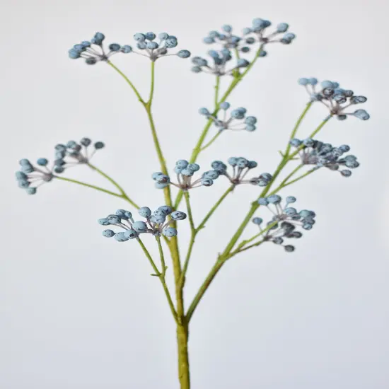 28.5" Faux Blue Berry Spray {3}