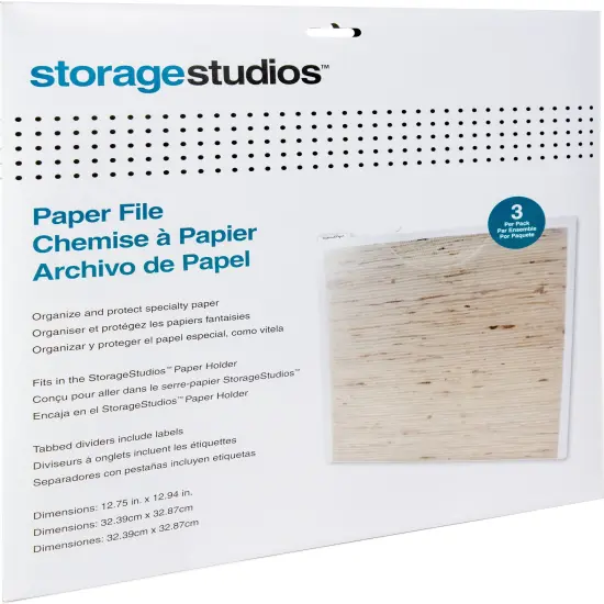 Multipack of 6 - Storage Studios Paper Files W/Tabbed Dividers & Labels 3/Pkg-12.75"X13" {3}
