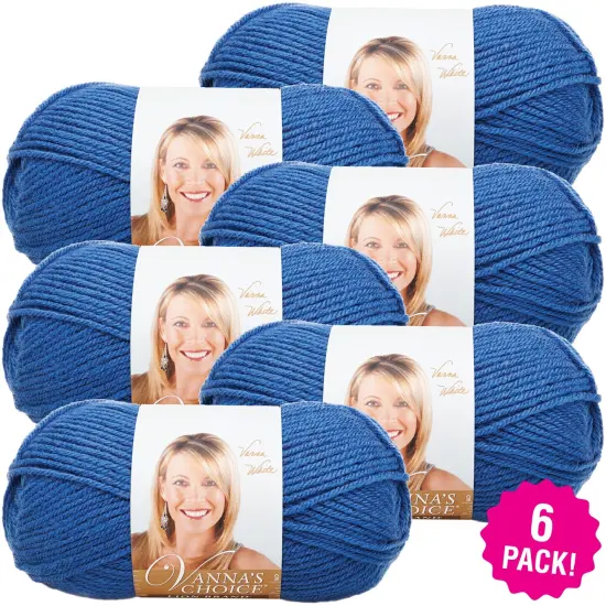 (6 Pack) Lion Brand Vanna's Choice Yarn - Colonial Blue {1}
