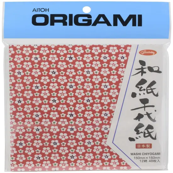Aitoh Origami Paper 5.875"X5.875" 48/Pkg-Traditional Geometric Patterns {2}