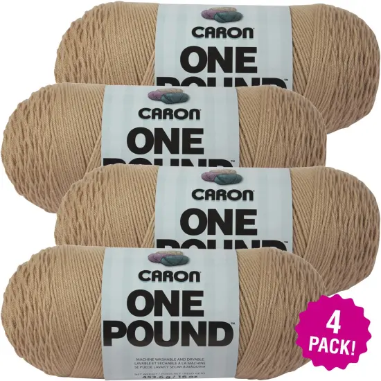 Multipack of 4 - Caron One Pound Yarn-Lace {1}