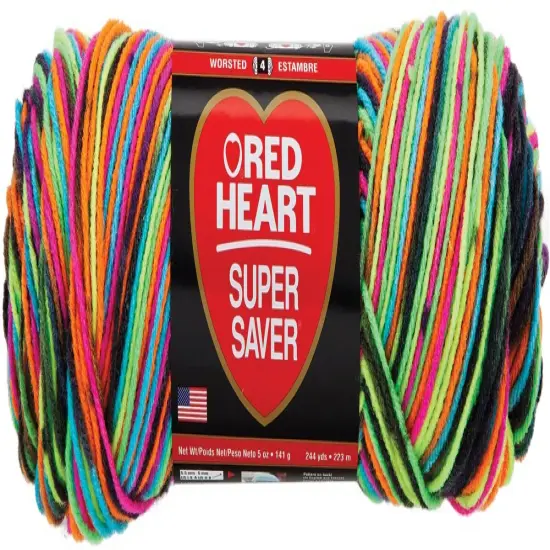 Multipack of 24 - Red Heart Super Saver Yarn-Blacklight {1}