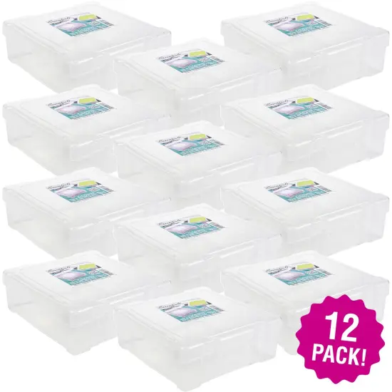 Multipack of 12 - ArtBin Essentials Box-6"X6" Translucent {1}