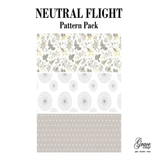 Neutral Flight - Decoupage Pack of 3 sheets! Each sheet is12x36 inches {1}