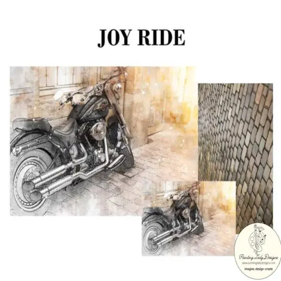 Joy Ride Decoupage & Mixed Media Art Paper (small) {4}