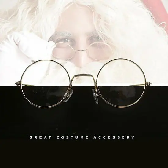 Big Mo's Toys Gold Wire Rimmed Round Costume Glasses, 1 Pair {5}