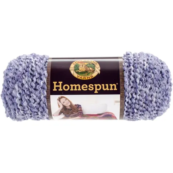(3 Pack) Lion Brand Homespun Yarn - Purple Aster {3}