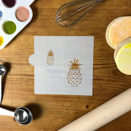 Pineapple Cookie & Craft Stencil | CM097 by Designer Stencils | Baking Stencils for Royal Icing, Airbrush, Dusting Powder | {2}