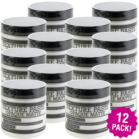Multipack of 12 - Ranger Texture Paste 4oz-Opaque {1}