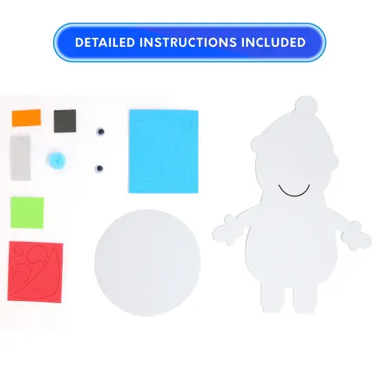 Big Mo's Toys Holiday Crafts - Christmas Foam Arts N Craft Snowman Table Top Decorations Kit For Kids {3}