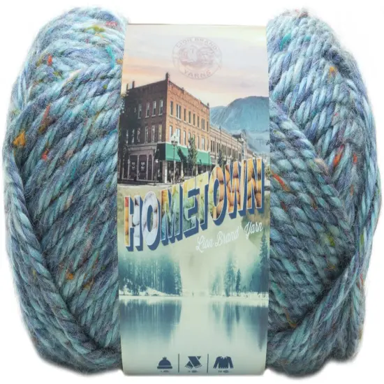 (6 Pack) Lion Brand Yarn Hometown Yarn, Key Largo Tweed {3}