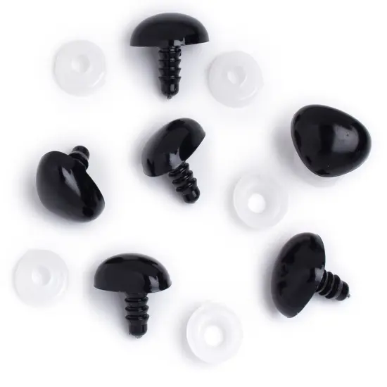 CousinDIY Shank Back Animal Noses 18mm 6/Pkg-Black {3}