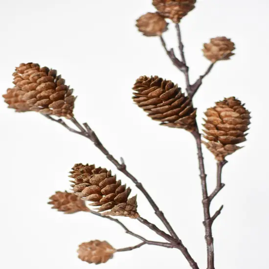 28" Faux Pinecone Branch Stem {5}