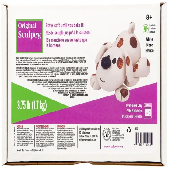 Sculpey Original Polymer Clay 3.75lb-White {1}