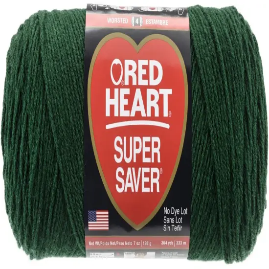 Multipack of 6 - Red Heart Super Saver Yarn-Hunter Green {2}