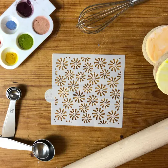 Candy Swirls Cookie & Craft Stencil | CM033 by Designer Stencils | Cookie Stencils for Royal Icing, Airbrush, Dusting Powder | {4}