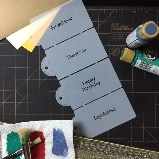 Celebration Sayings Cookie Stencils: Happy Birthday, Congratulations, Get Well Soon, Thank You | C248 by Designer Stencils | {3}