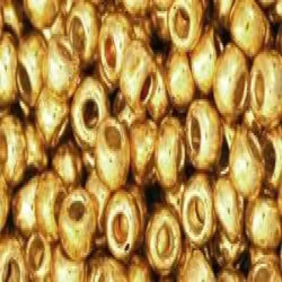 Toho 6/0 Round Japanese Seed Bead, TR6-557PF, Galvanized Gold PermaFinish, 20 grams {1}