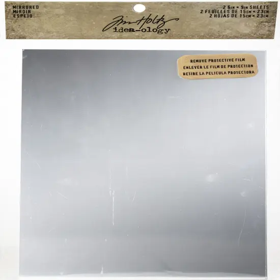 Multipack of 12 - Idea-Ology Adhesive Mirrored Sheets 6"X9" 2/Pkg {2}