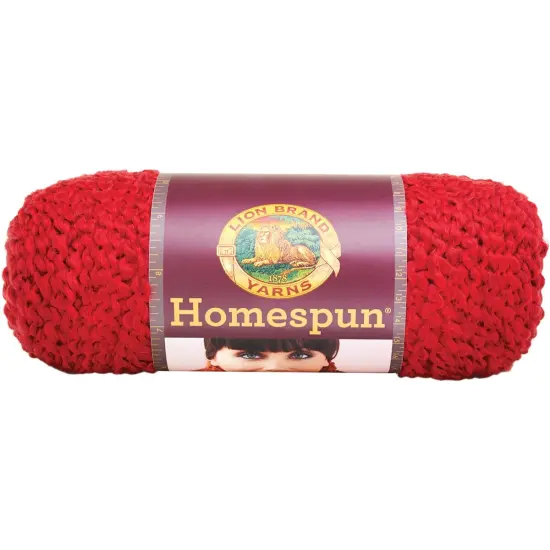 (3 Pack) Lion Brand Homespun Yarn - Candy Apple {3}