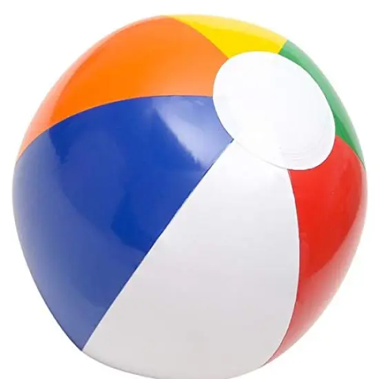 Rhode Island Novelty Inflatable 12 Inch Multicolored Beach Balls, Set of 12 {1}