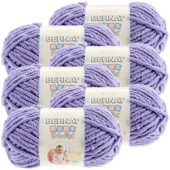 Multipack of 6 - Bernat Baby Blanket Yarn-Lilac {1}