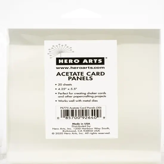 Hero Arts Acetete Card Panels-20/Pkg {1}