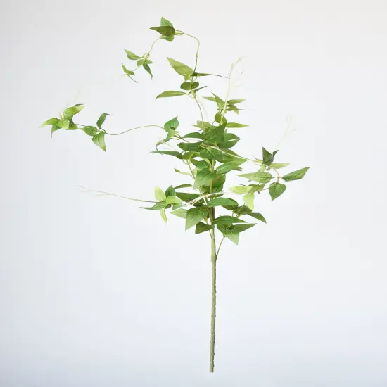 40" Faux Green Clematis Vine Stem {2}