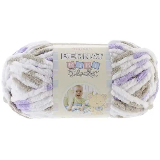 Multipack of 12 - Bernat Baby Blanket Yarn-Little Lilac Dove Print {2}