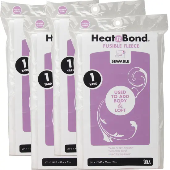 Multipack of 04 - HeatnBond No-Sew Fusible Fleece-20"X36" {1}