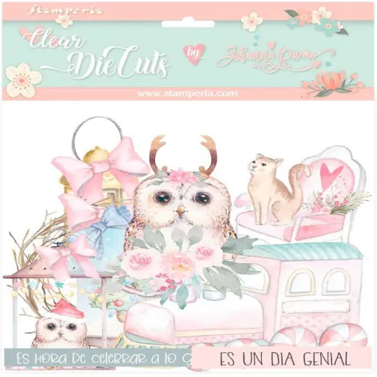 Stamperia Clear Die-Cuts-Christmas Rose {1}