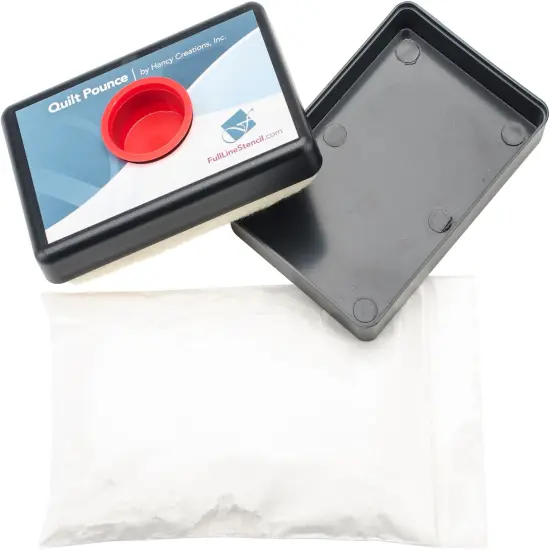 Multipack of 10 - Hancy Quilt Pounce Pad W/Chalk Powder-4oz White {3}