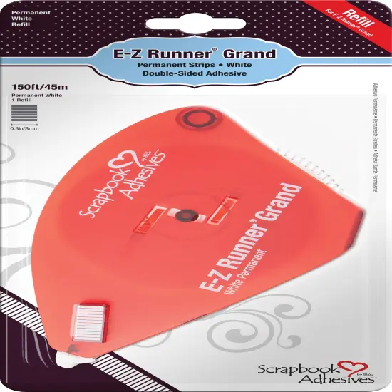 Multipack of 2 - Scrapbook Adhesives E-Z Runner Grand Adhesive Refill-Permanent, .3"X150' {2}