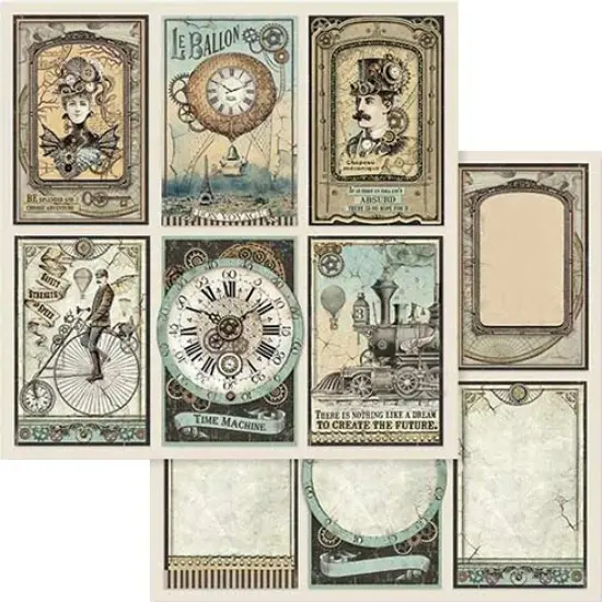 Stamperia Double-Sided Paper Pad 8"X8" 10/Pkg-Voyages Fantastiques, 10 Designs/1 Each {2}