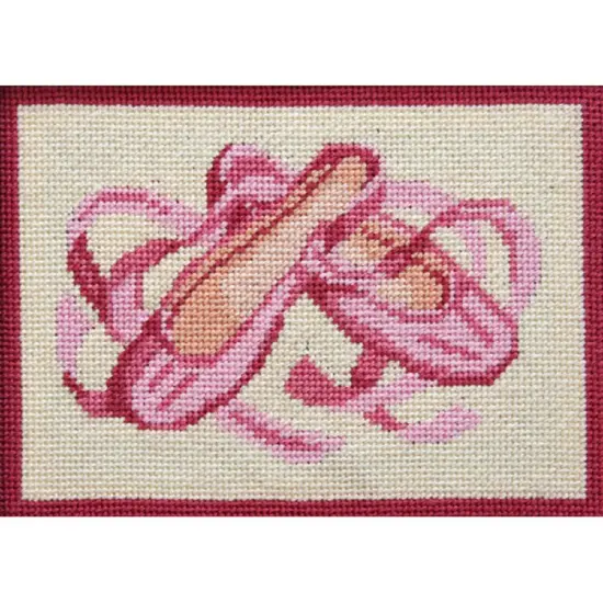 Alice Peterson Company Ballet Slippers Needlepoint Kit Multicolor {1}