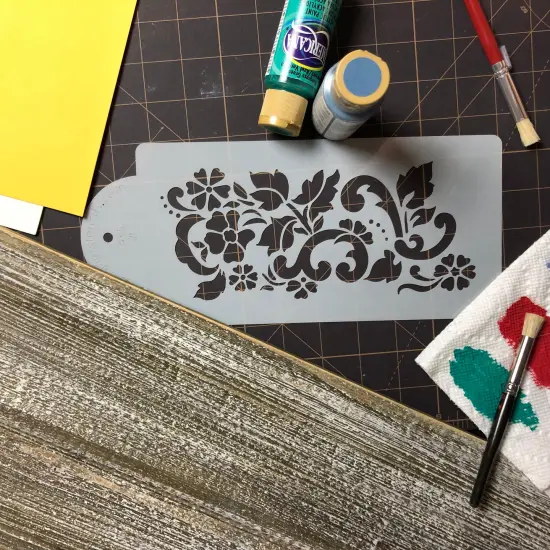 Floral Explosion Cake Stencil Tier #2 | C435 by Designer Stencils | Cake Decorating Tools | {6}