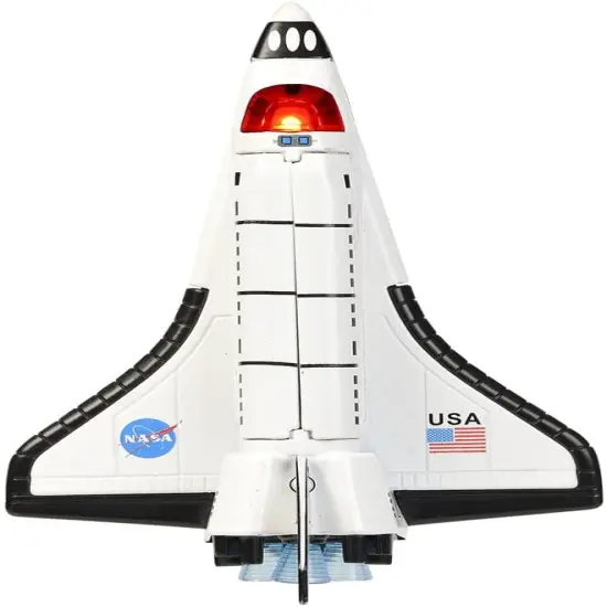 Aeromax Pull Back 6 Inch Die Cast Space Shuttle With Lights & Sound {5}