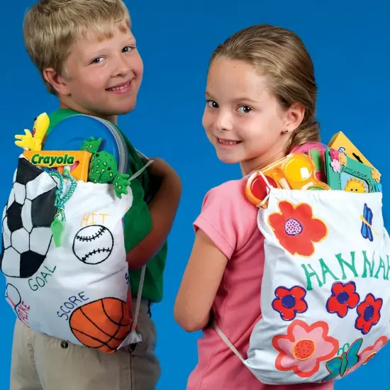 Color-Me&trade; Drawstring Backpack (Pack of 12) {4}