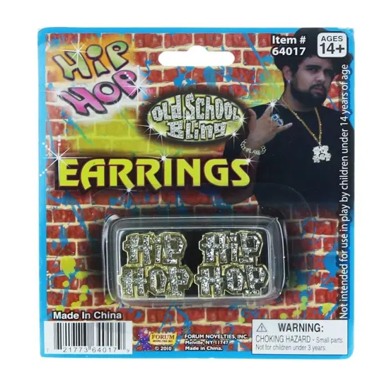 Hip Hop Costume Earrings {1}