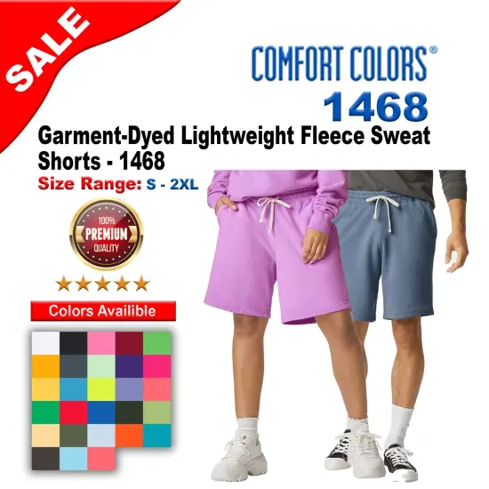 Comfort Colors&reg; Garment-Dyed Lightweight Fleece Sweat Shorts Pepper {2}