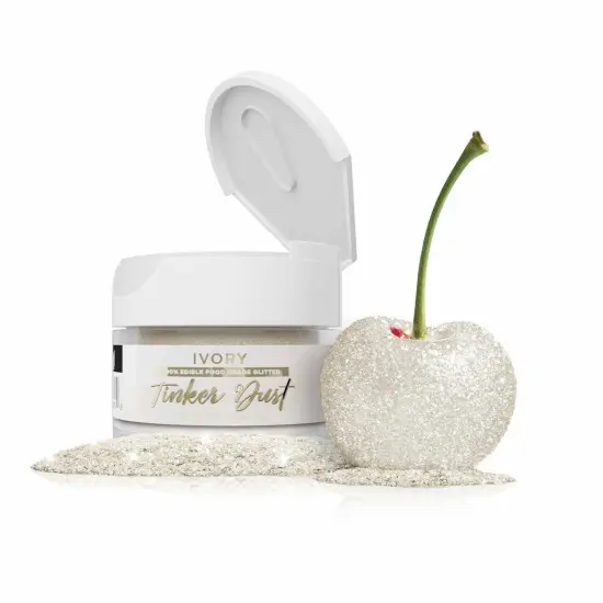 Bakell - Ivory Tinker Dust Edible Glitter (5g, 1x Jar) for Food, Desserts, and Beverages! {1}