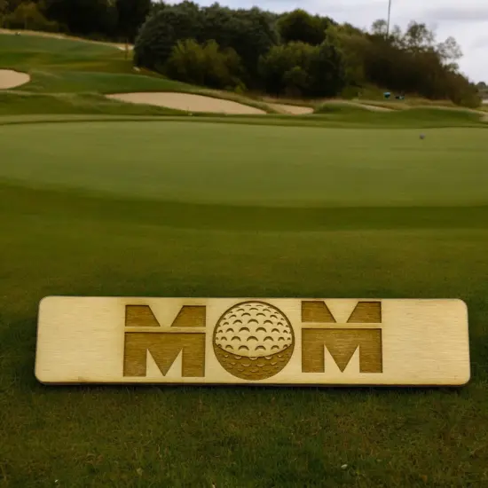 Bookmark - Golf Mom - Birch wood {4}