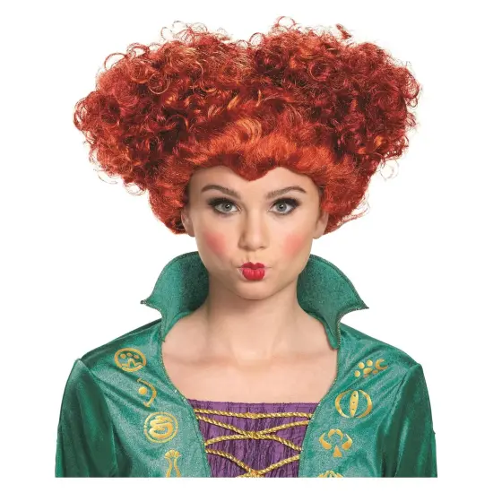 Disney Hocus Pocus Wini Deluxe Adult Costume Wig | One Size {1}