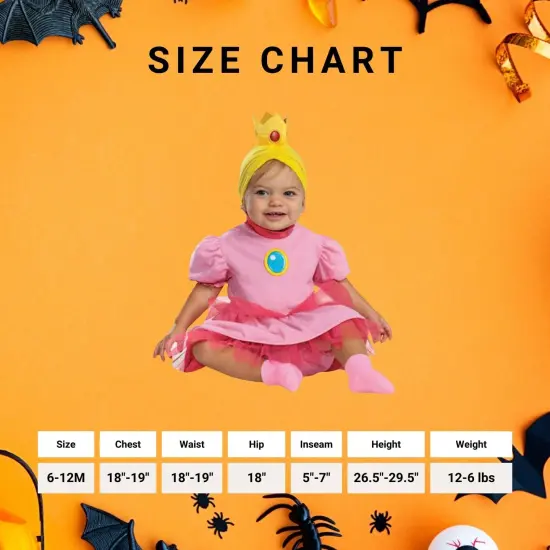 Super Mario Bros. Princess Peach Posh Infant Costume {6}