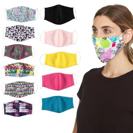 6-Pack: Women's Reusable Machine Washable Masks {1}