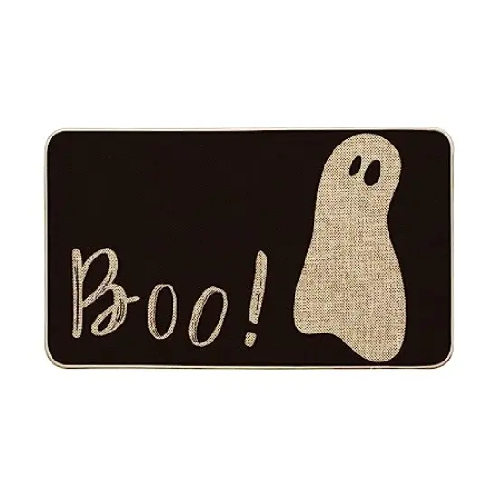 Artoid Mode Ghost Boo Decorative Doormat, Seasonal Fall Halloween Holiday Low-Profile Floor Mat Switch Mat for Indoor Outdoor 17 x 29 Inch {1}